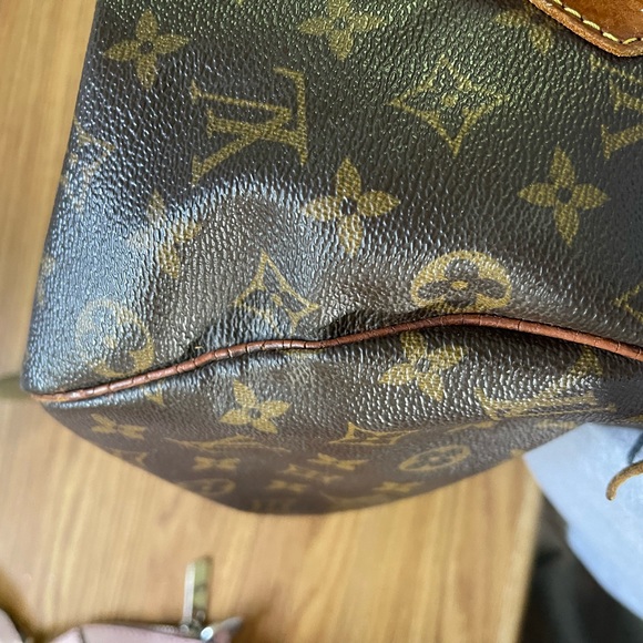 Vintage 1993 authentic Louis Vuitton brown monogram speedy 25 bag - Picture 6 of 16